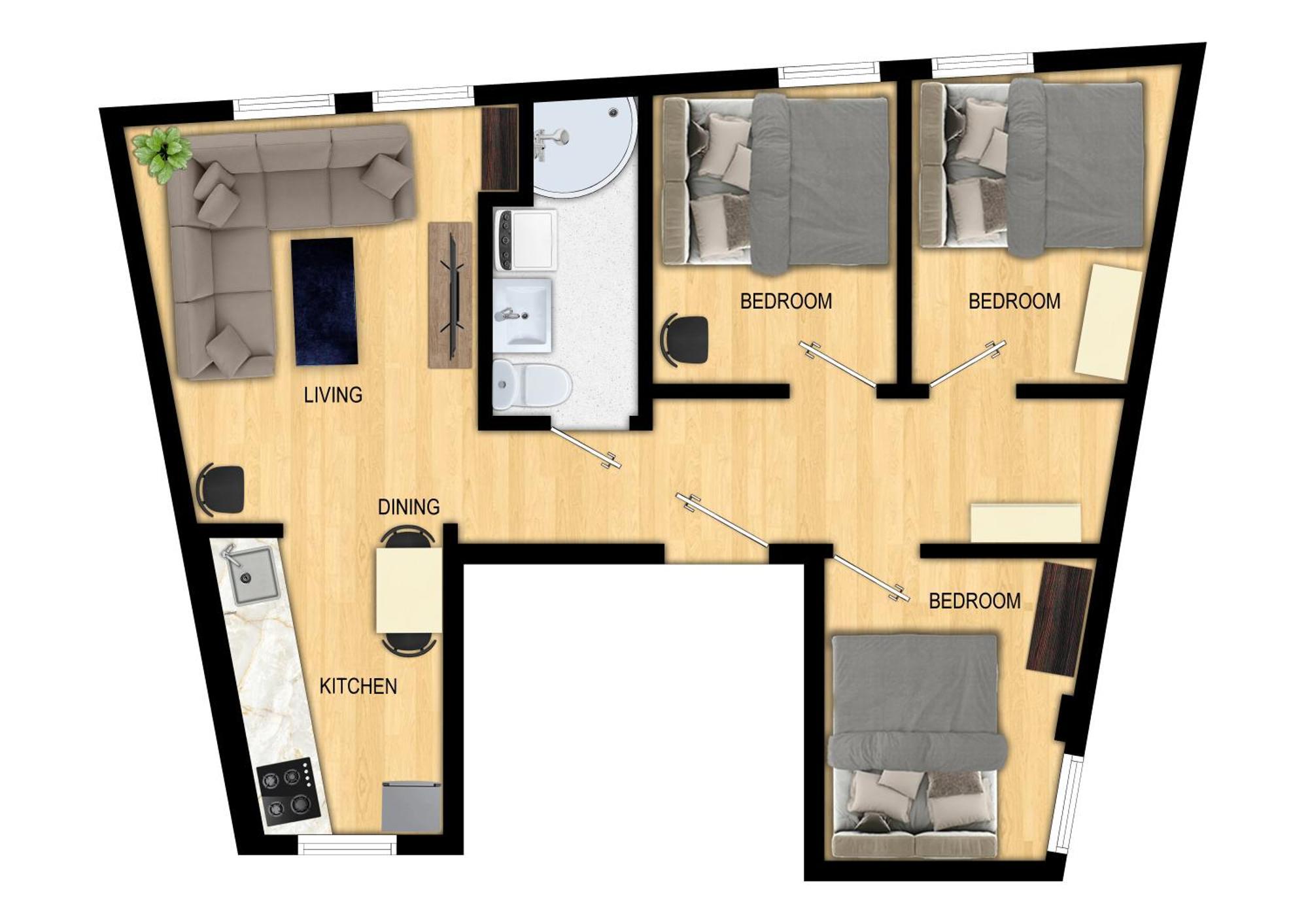 Апартаменти Family Friendly 3Br - Quiet Area - Behind Bryggen Берген Екстер'єр фото